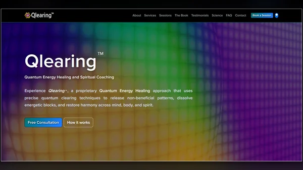 Qlearing™ website preview
